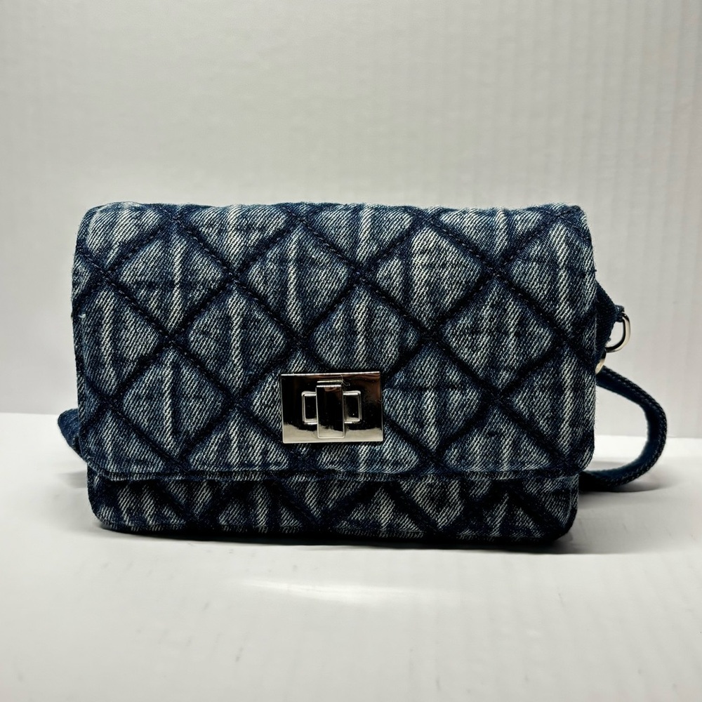 Jelavu- Quilted Denim Crossbody Bag
